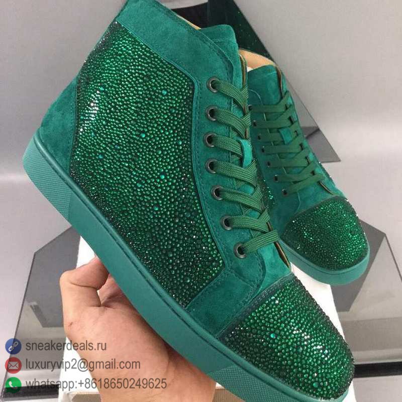 CHRISTIAN LOUBOUTIN UNISEX HIGH SNEAKERS FOREST GREEN D8010360